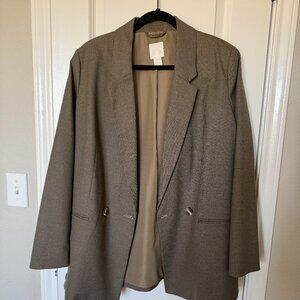 H&M Women's Oversized Double-Breasted Blazer